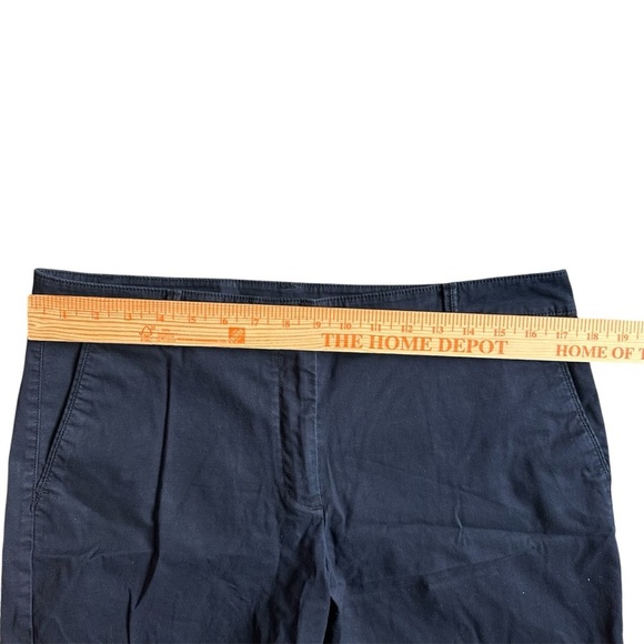 Talbots Women’s Weekend Shorts Navy Blue Size 12 Cotton Spandex Casual Chino - Picture 3 of 7